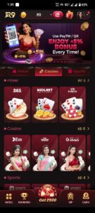 RA9 GAME GET NEW PLAYER BONUS Rs.777 AND MORE REALE CASH 4